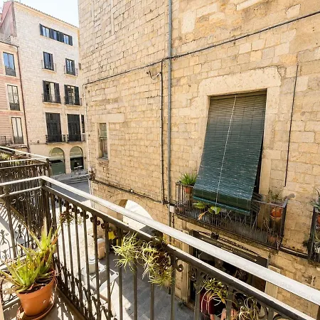 Ferreries 1c - Views Of Placa Del Vi - Air Conditioning - Elevator ジローナ